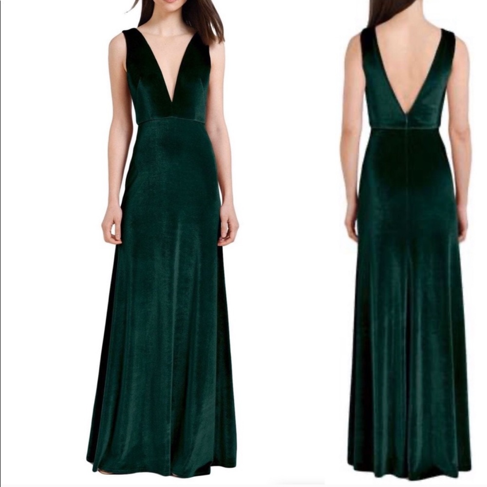 Jenny Yoo Logan Velvet Dress